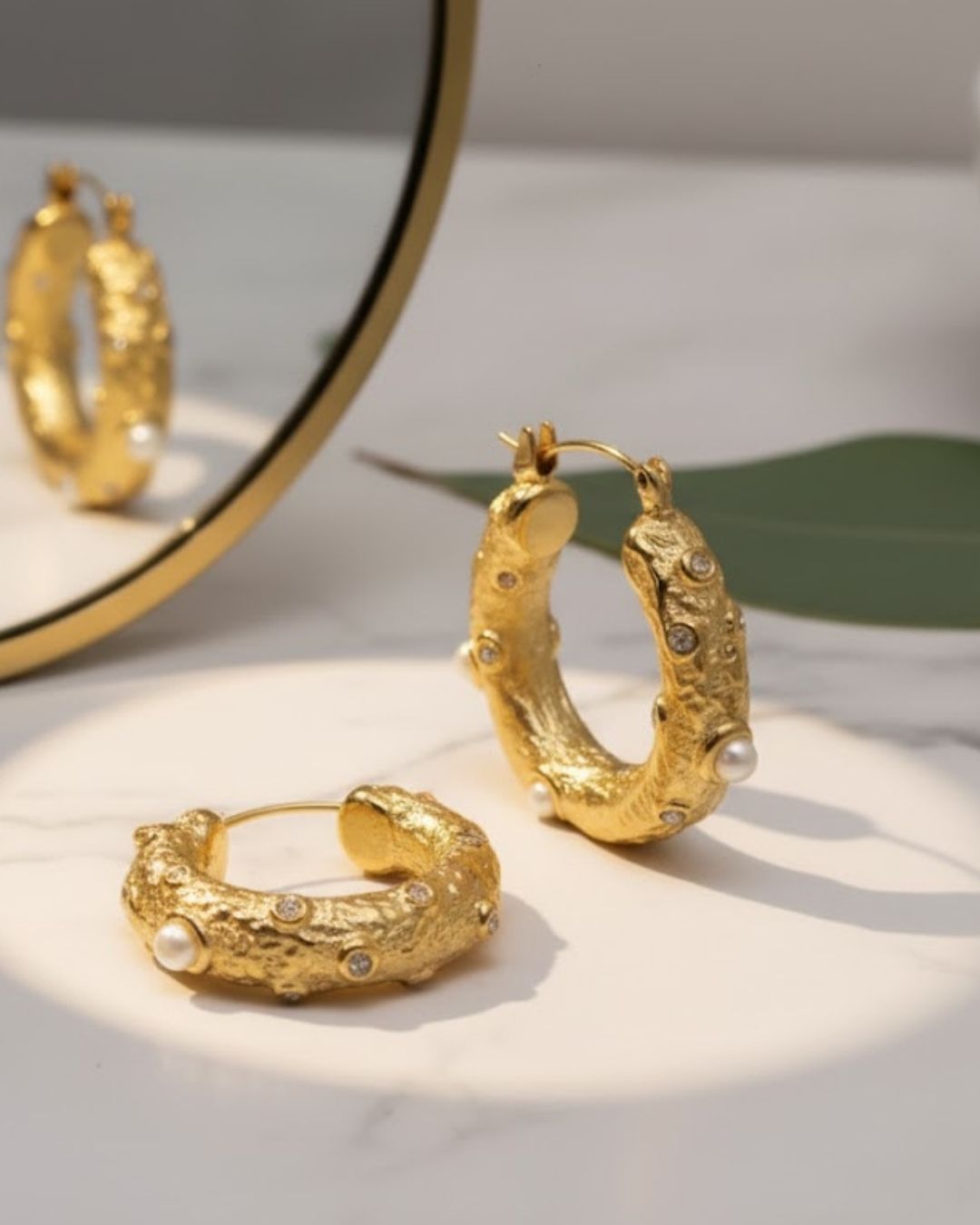 Pearlescent Blossom Earrings