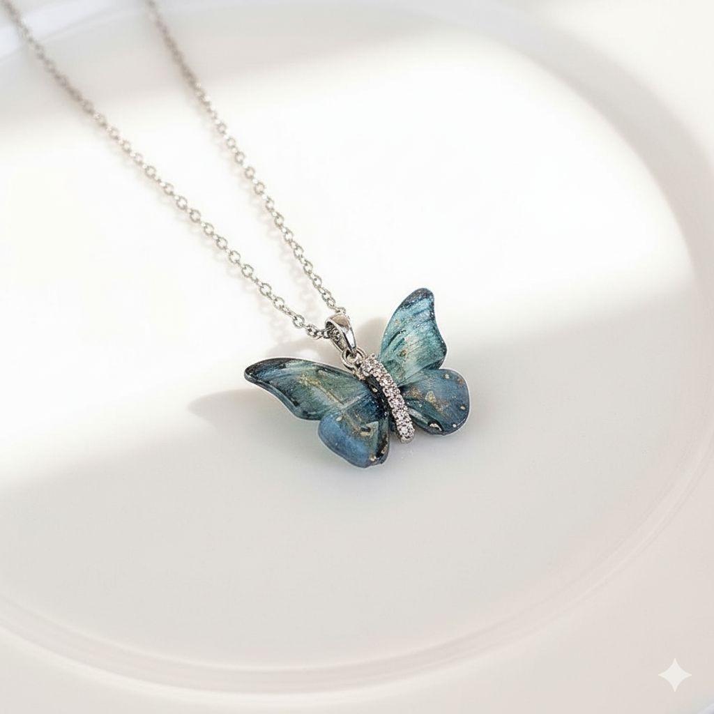 Blue Butterfly Pendant