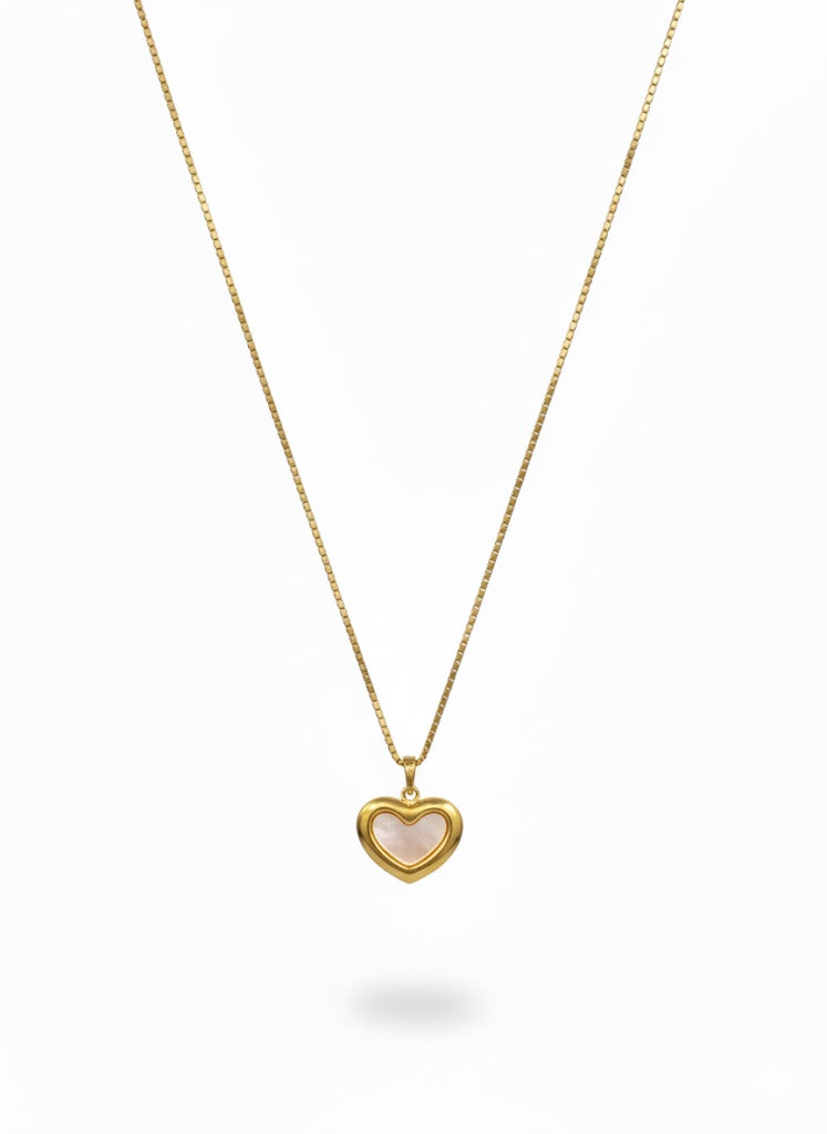 Heart Shaped Pendant (Beige)
